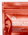 Metallic Stand-Up Pouch Mockup