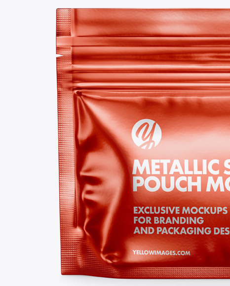 Metallic Stand-Up Pouch Mockup