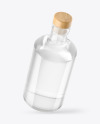 Dry Gin Bottle with Wooden Cap Mockup