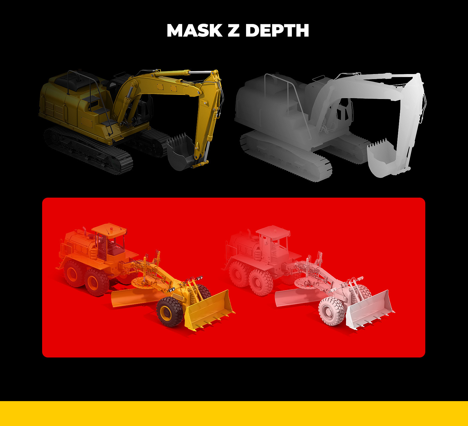 PSD Mockup 3D model Heavy Machines - Wheel Dozer #11 PSD Mockup 3D model Heavy Machines - Wheel Dozer #11