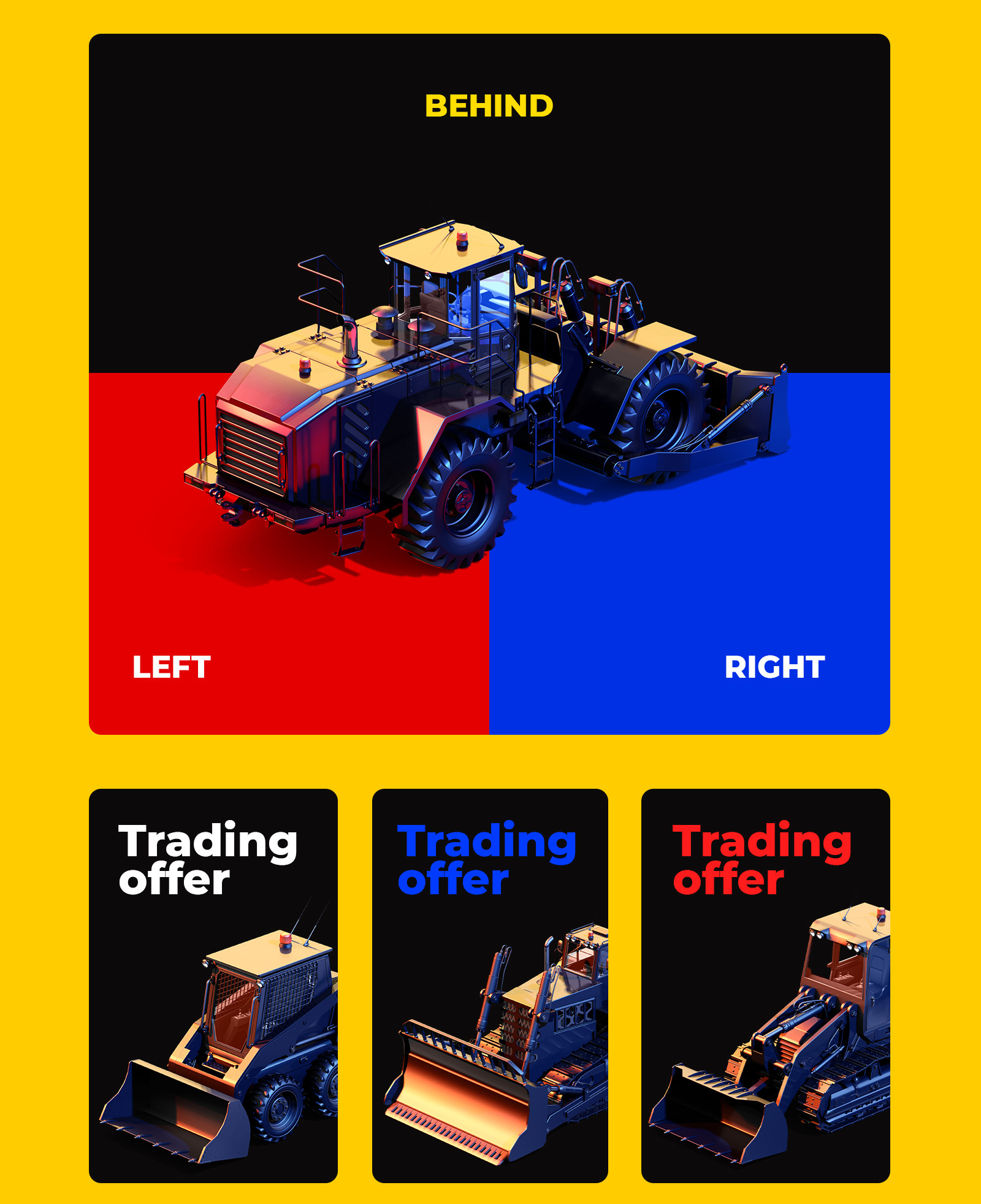 PSD Mockup 3D model Heavy Machines - Wheel Dozer #11 PSD Mockup 3D model Heavy Machines - Wheel Dozer #11