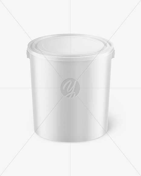 Matte Plastic Bucket Mockup