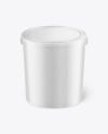 Matte Plastic Bucket Mockup