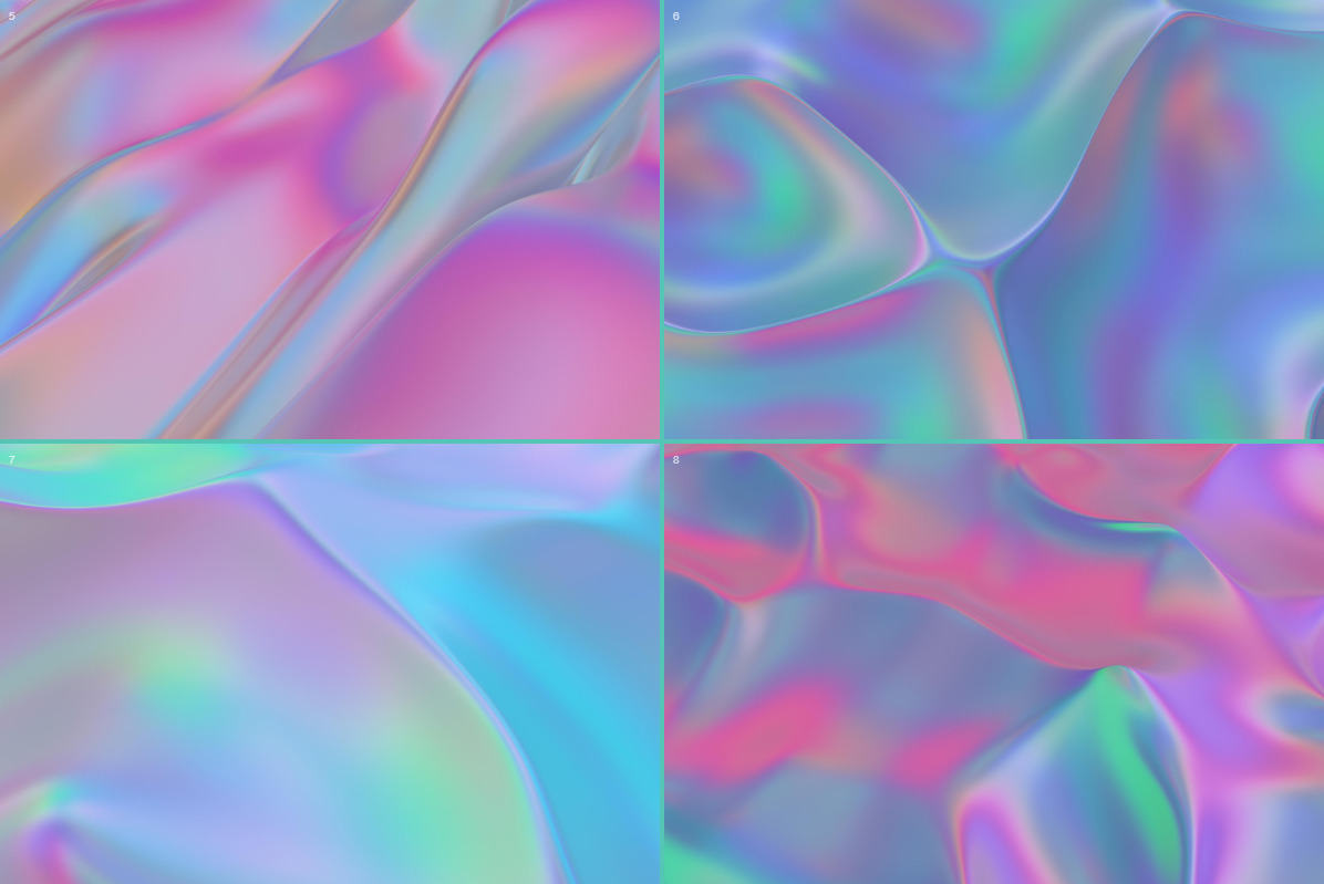 Iridescent Abstract Backgrounds