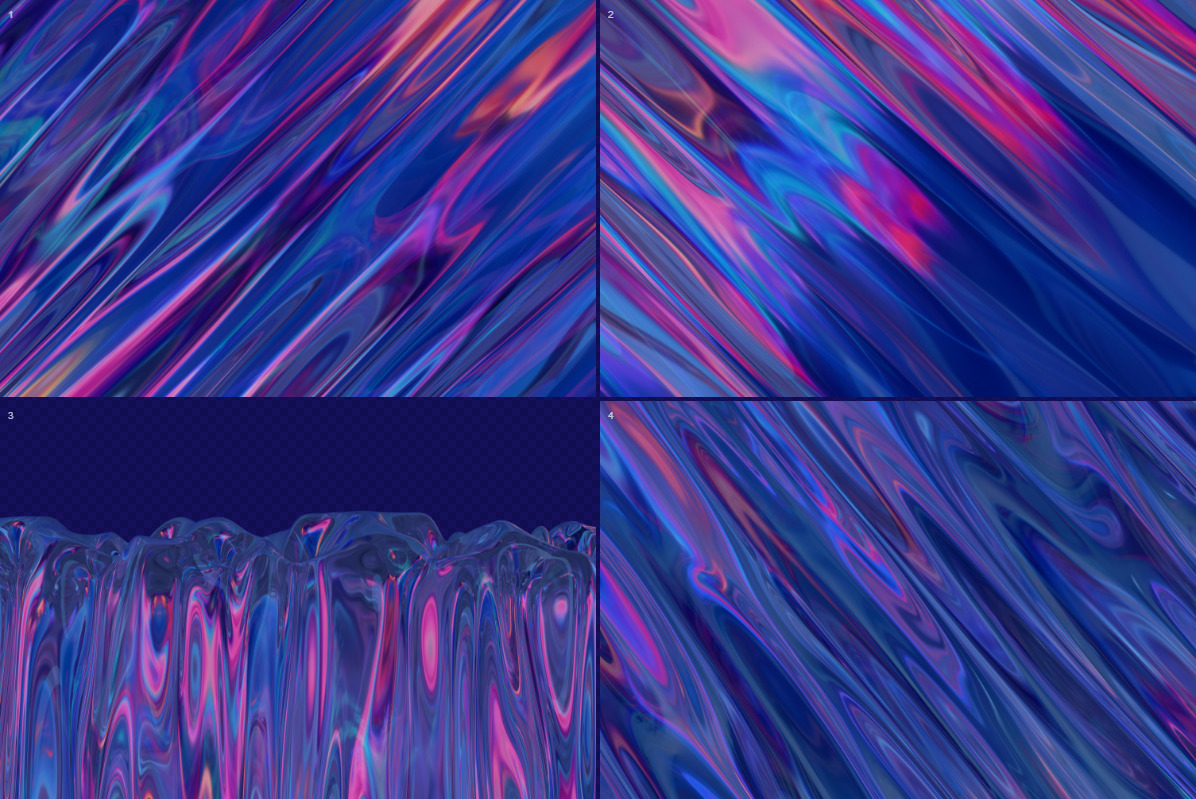 Iridescent Abstract Backgrounds