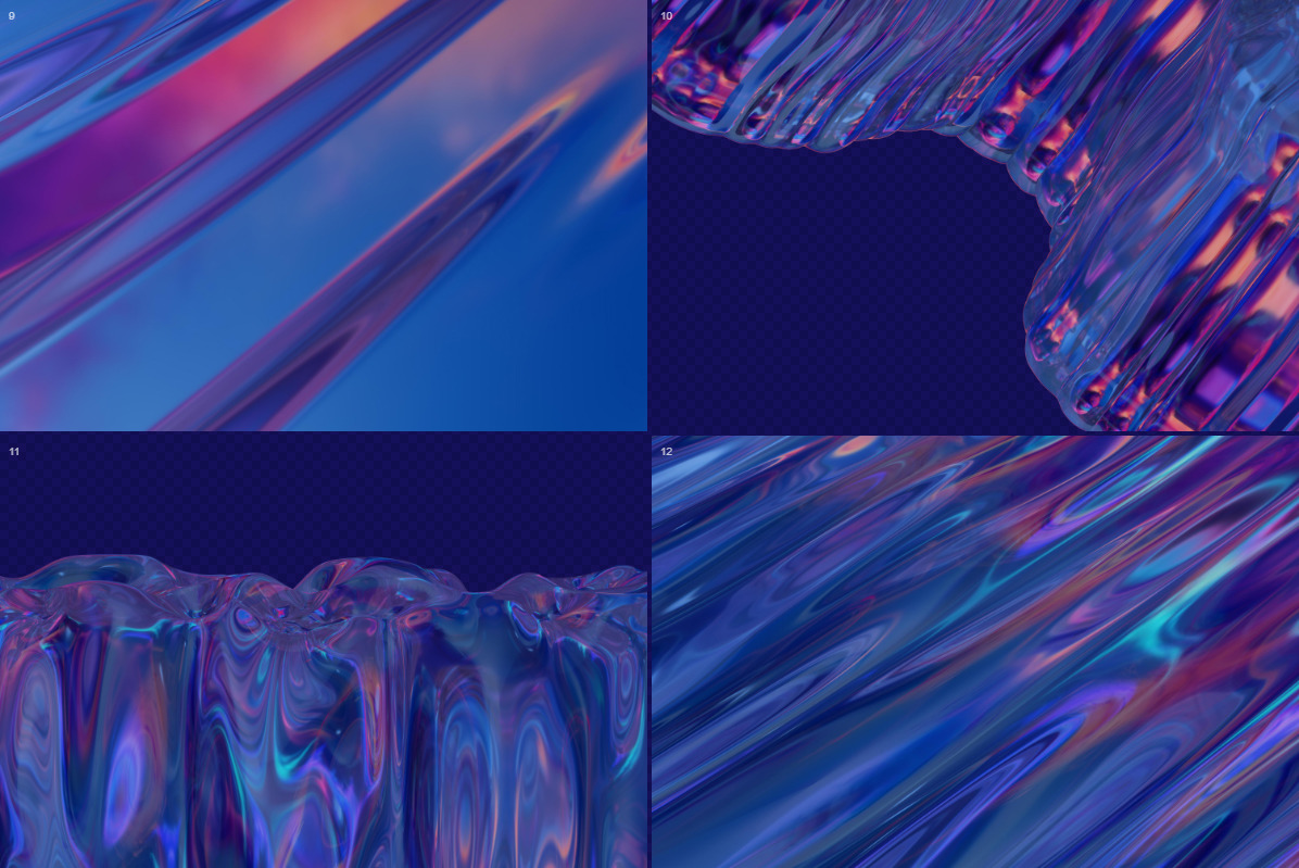 Iridescent Abstract Backgrounds