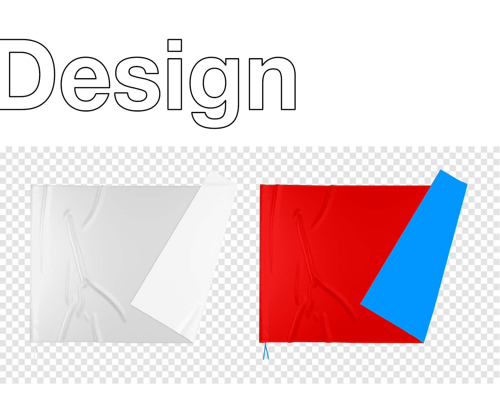 Fabric Flag 2 Mockups