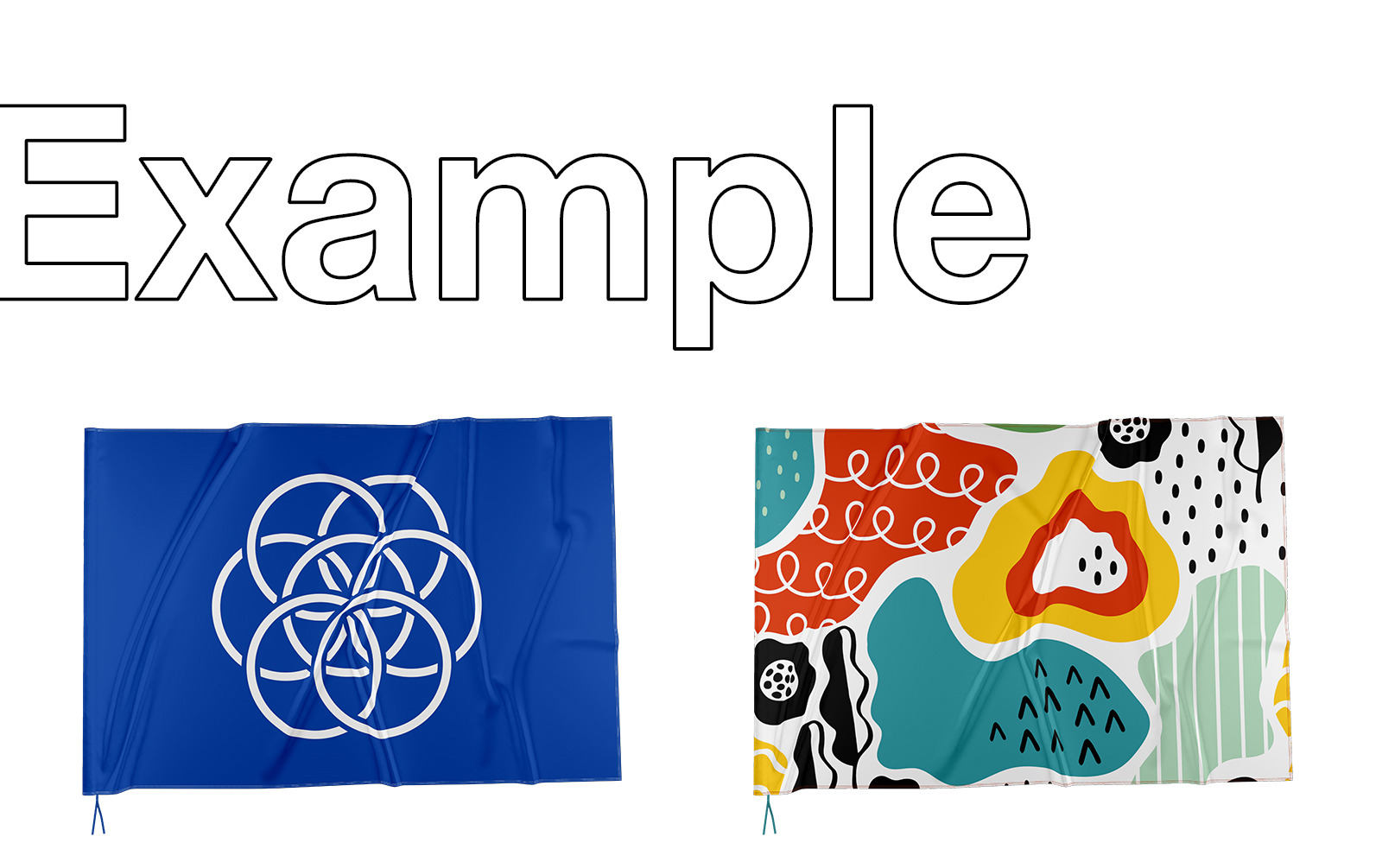 Fabric Flag 2 Mockups