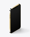 Isometric Apple iPhone 12 Pro Max Gold Mockup