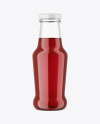 Red Syrup Bottle Mockup