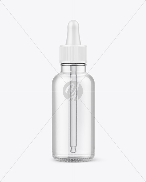 Clear Glass Dropper Bottle Mockup