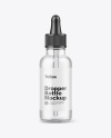 Clear Glass Dropper Bottle Mockup