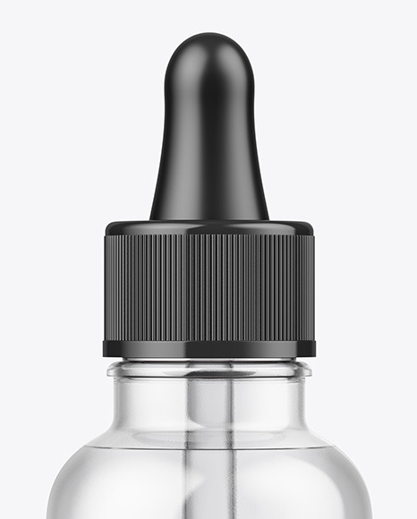 Clear Glass Dropper Bottle Mockup