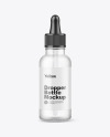 Frosted Glass Dropper Bottle Mockup