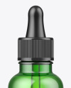 Green Glass Dropper Bottle Mockup