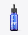 Blue Glass Dropper Bottle Mockup