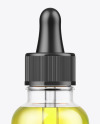 Clear Glass Dropper Bottle with Oil Mockup Clear Glass Dropper Bottle with Oil Mockup