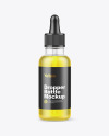 Frosted Glass Dropper Bottle with Oil Mockup