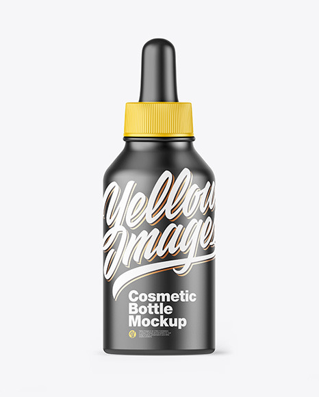 Matte Dropper Bottle Mockup