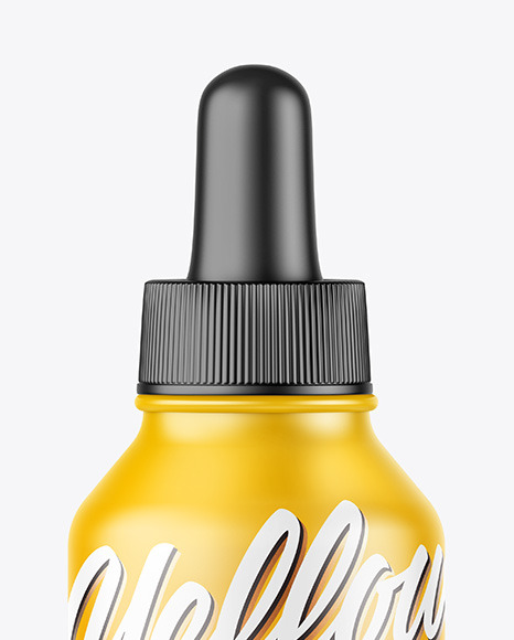 Matte Dropper Bottle Mockup