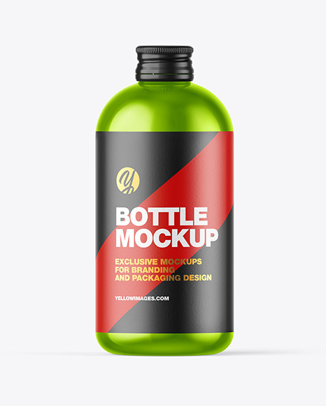 Metallic Bottle Mockup