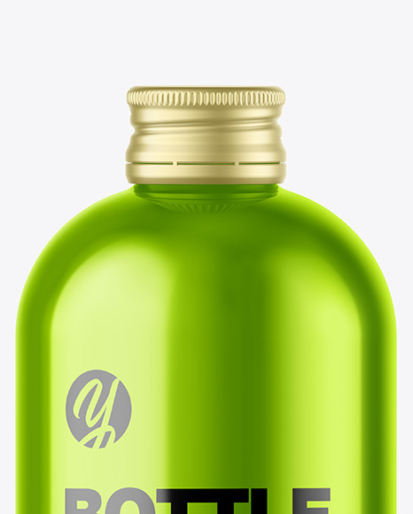 Metallic Bottle Mockup