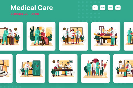 M205_Medical Care Illustrations - Pharmaceutical