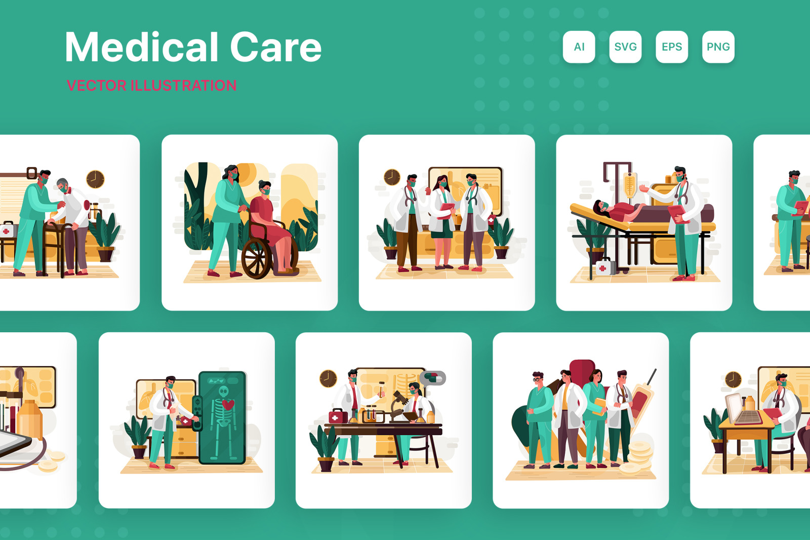 M205_Medical Care Illustrations