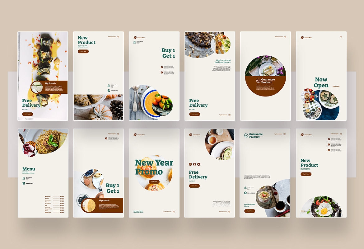 Modern Food Instagram Template