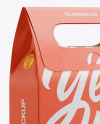 Paper Bag Mockup - Half Side View