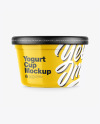 Glossy Yogurt Cup Mockup