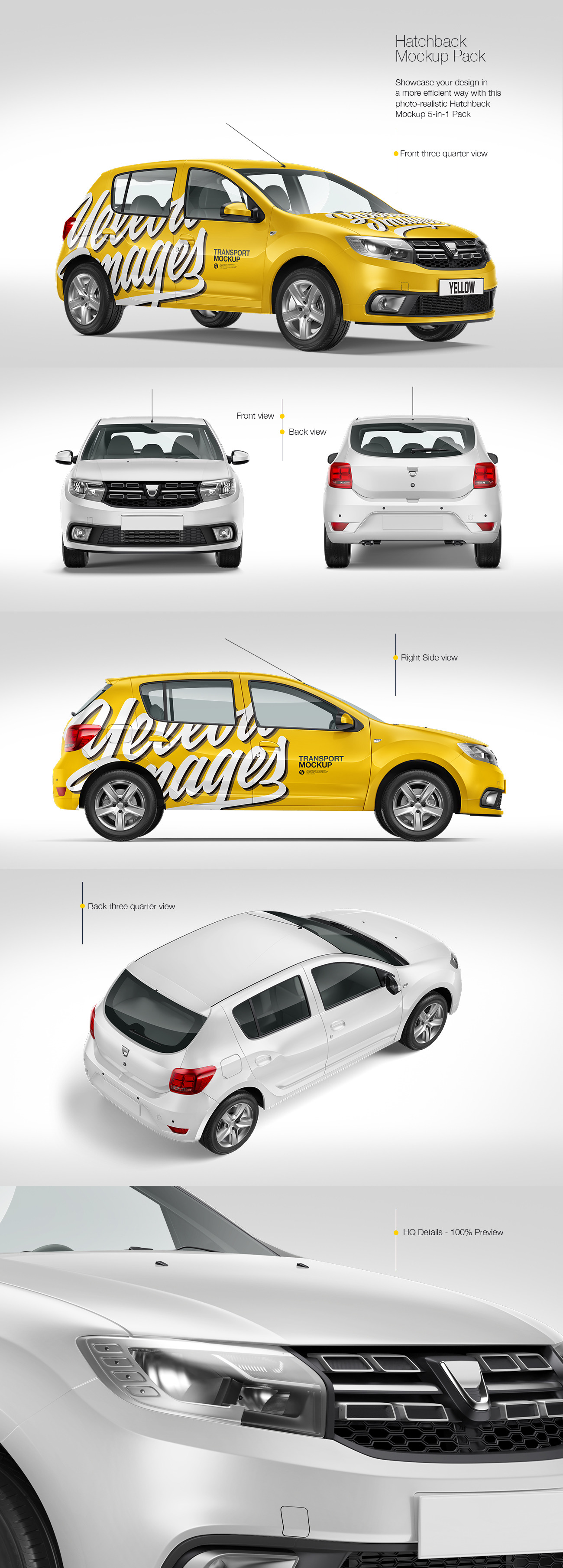 Hatchback Mockup Pack