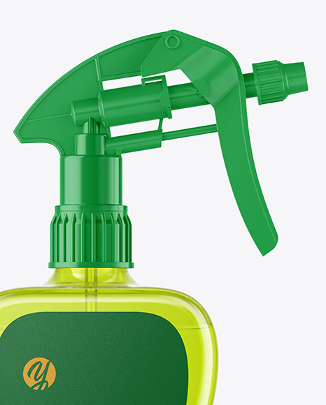 Color Plastic Spray Bottle Mockup