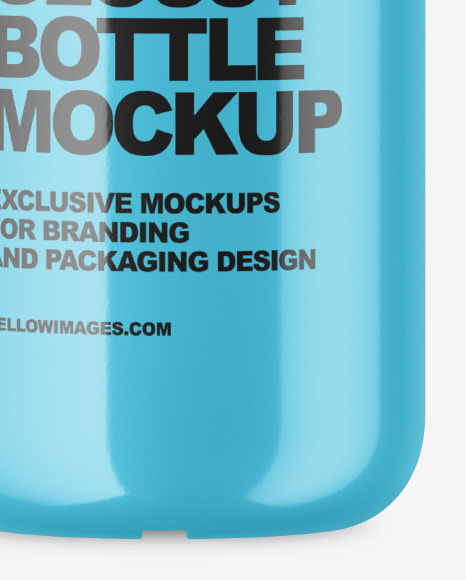 Glossy Cosmetic Bottle Mockup