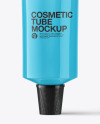 Glossy Cosmetic Tube with Box Mockup