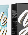 Glossy Cosmetic Tube with Box Mockup