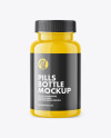 Glossy Plastic Pills Bottle Mockup