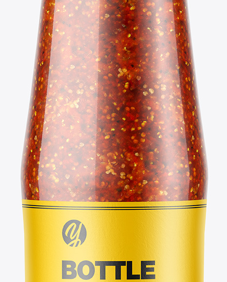 Chili Sauce Bottle Mockup