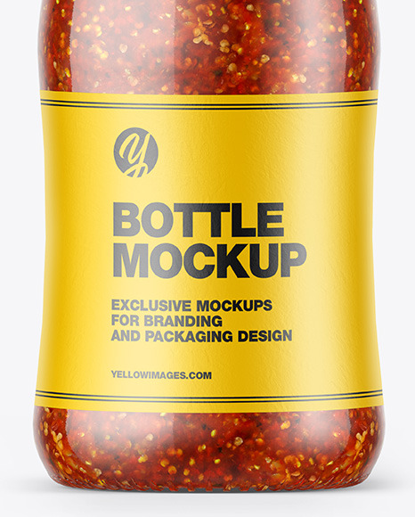 Chili Sauce Bottle Mockup