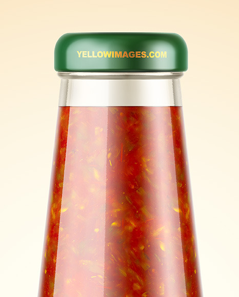 Salsa Sauce Bottle Mockup