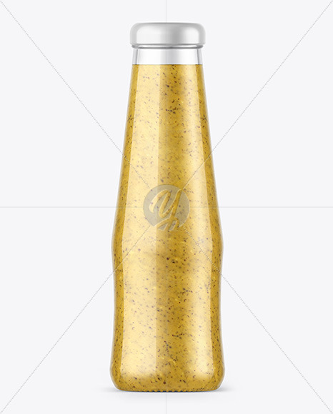 Mustard Sauce Bottle Mockup