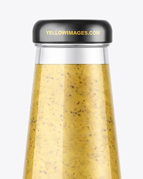 Mustard Sauce Bottle Mockup