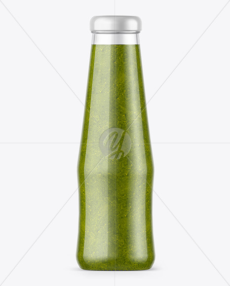 Pesto Sauce Bottle Mockup