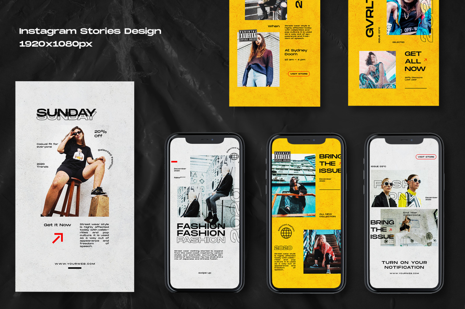 Yelloz - Instagram Stories &amp; Post Template