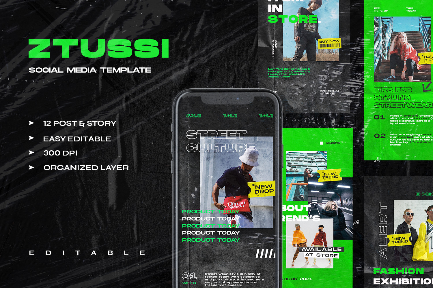 Ztussi - Instagram Stories &amp; Post Template