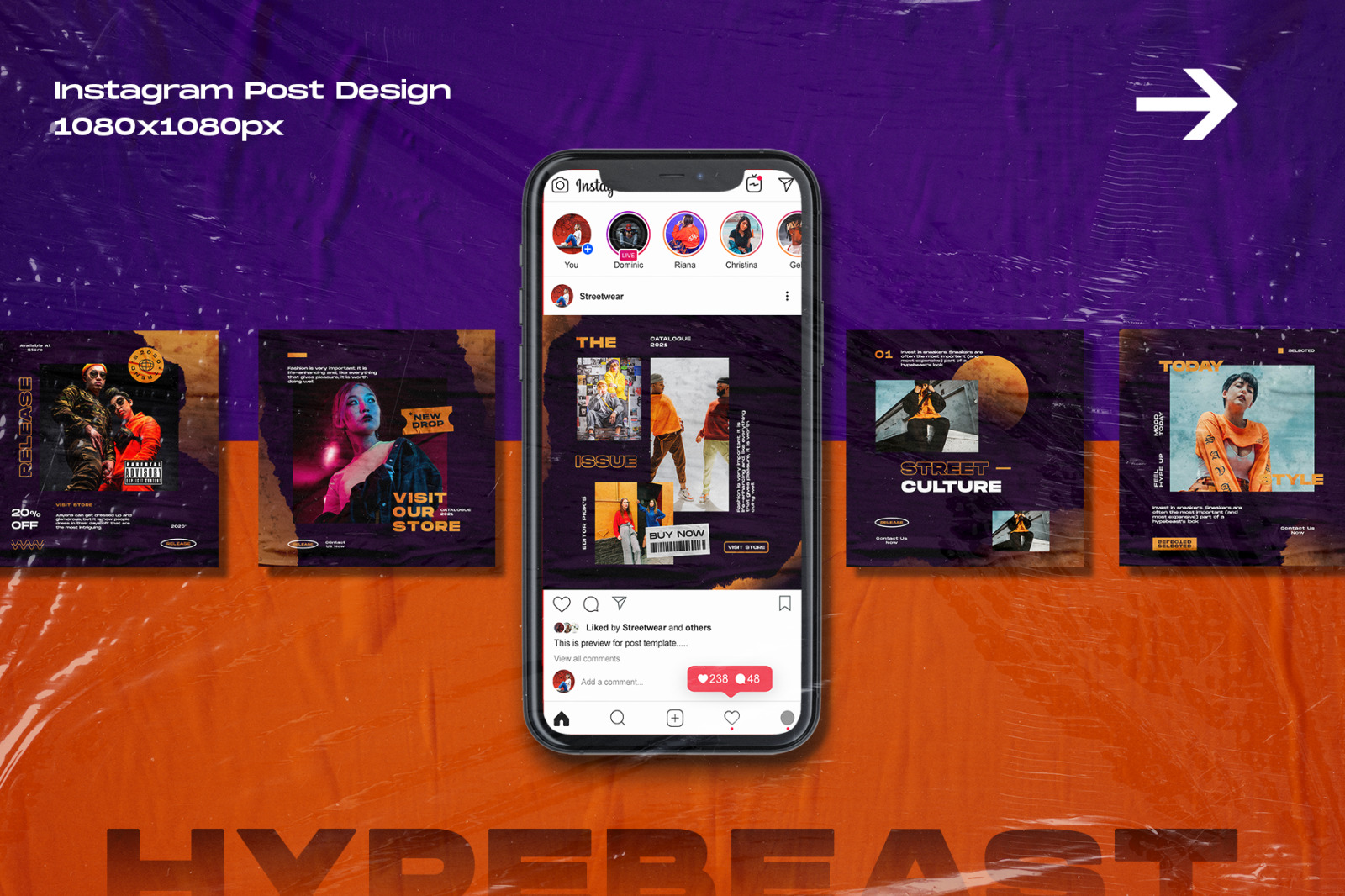 Xuadra - Instagram Stories &amp; Post Template