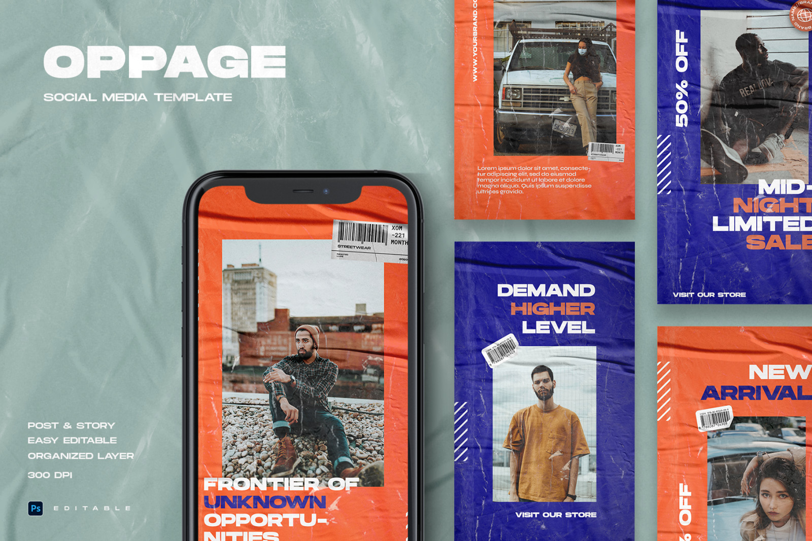 Oppage - Instagram Stories & Post Template Oppage - Instagram Stories & Post Template