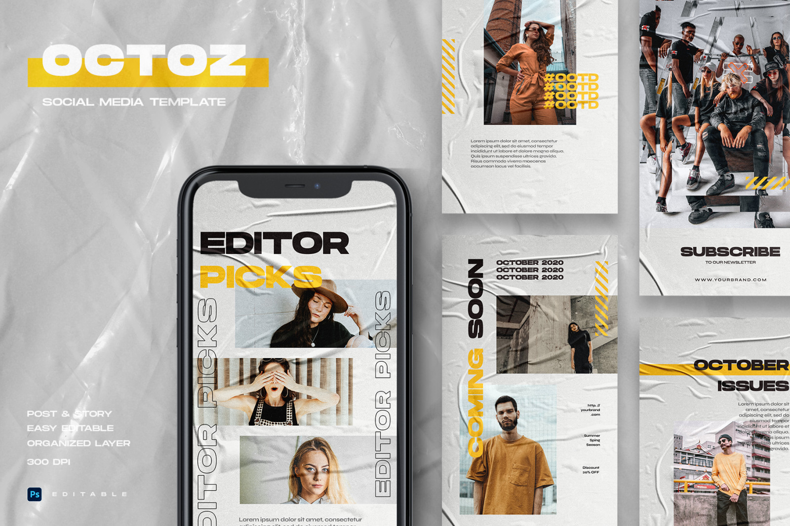 Octoz - Instagram Stories &amp; Post Template