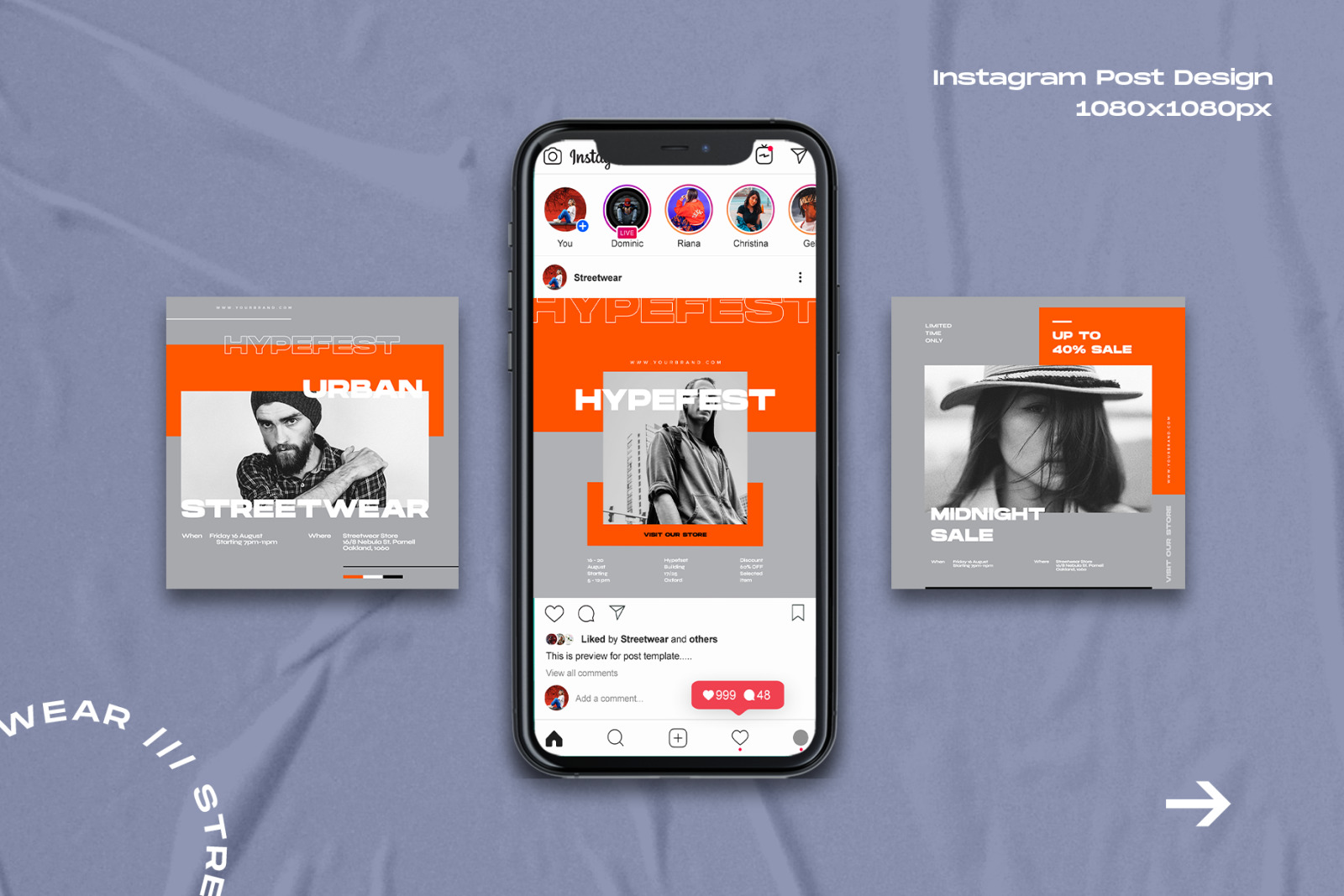 Midhy - Instagram Stories &amp; Post Template