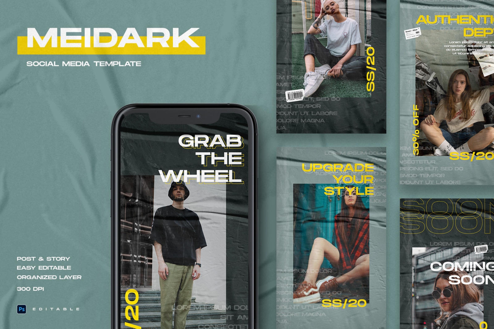 Meidark - Instagram Stories &amp; Post Template